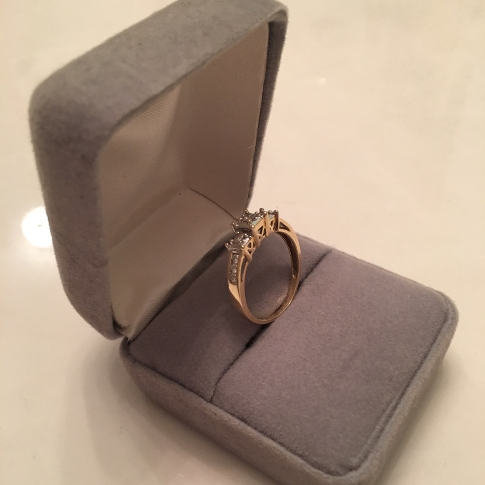 14 Karat Gold Engagement Ring, $450 - Picture 5 of 8